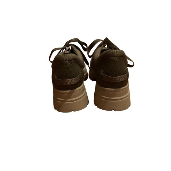 WOMENS US 11 UGG ASHTON HYBRID PLATFORM SNEAKER SHOE COMBAT LUG ~ MOSS GREEN - Picture 4 of 7